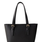 Klassische schwarze Handtasche für Damen