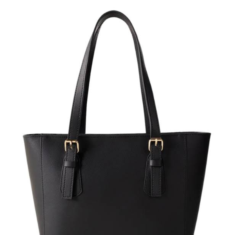Klassische schwarze Handtasche für Damen