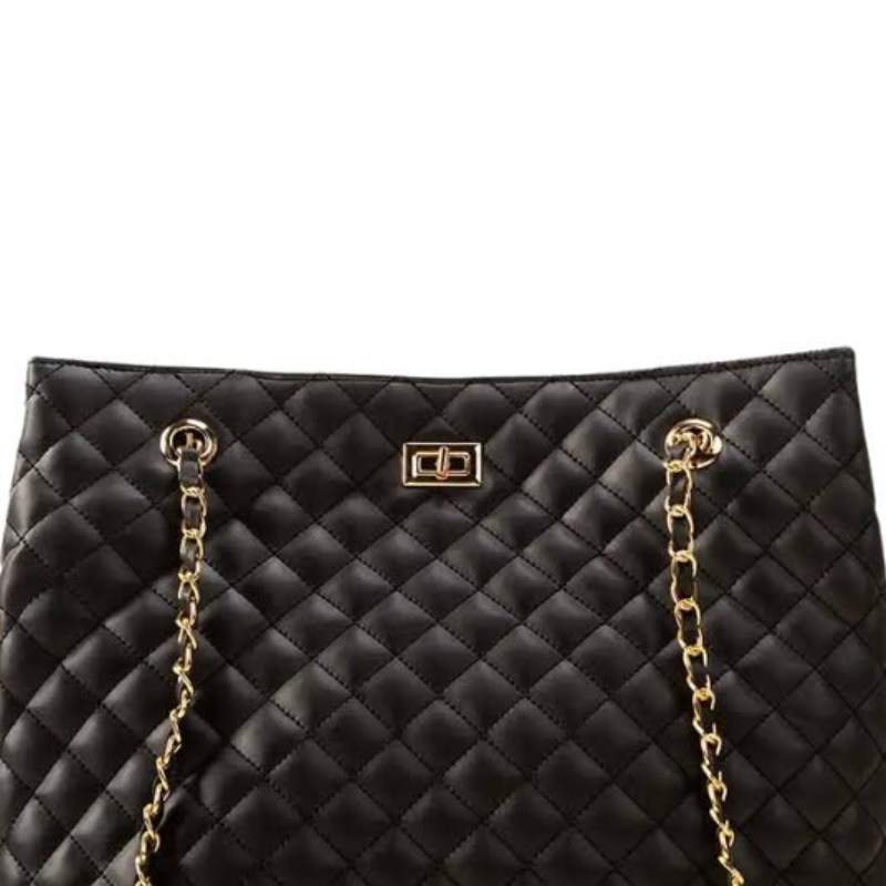 Klassische schwarze Handtasche für Damen
