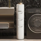 Rolling Storage Cabinet - Floor Standing Bathroom Storage Rack for Toilet Paper and Towels#smarthome