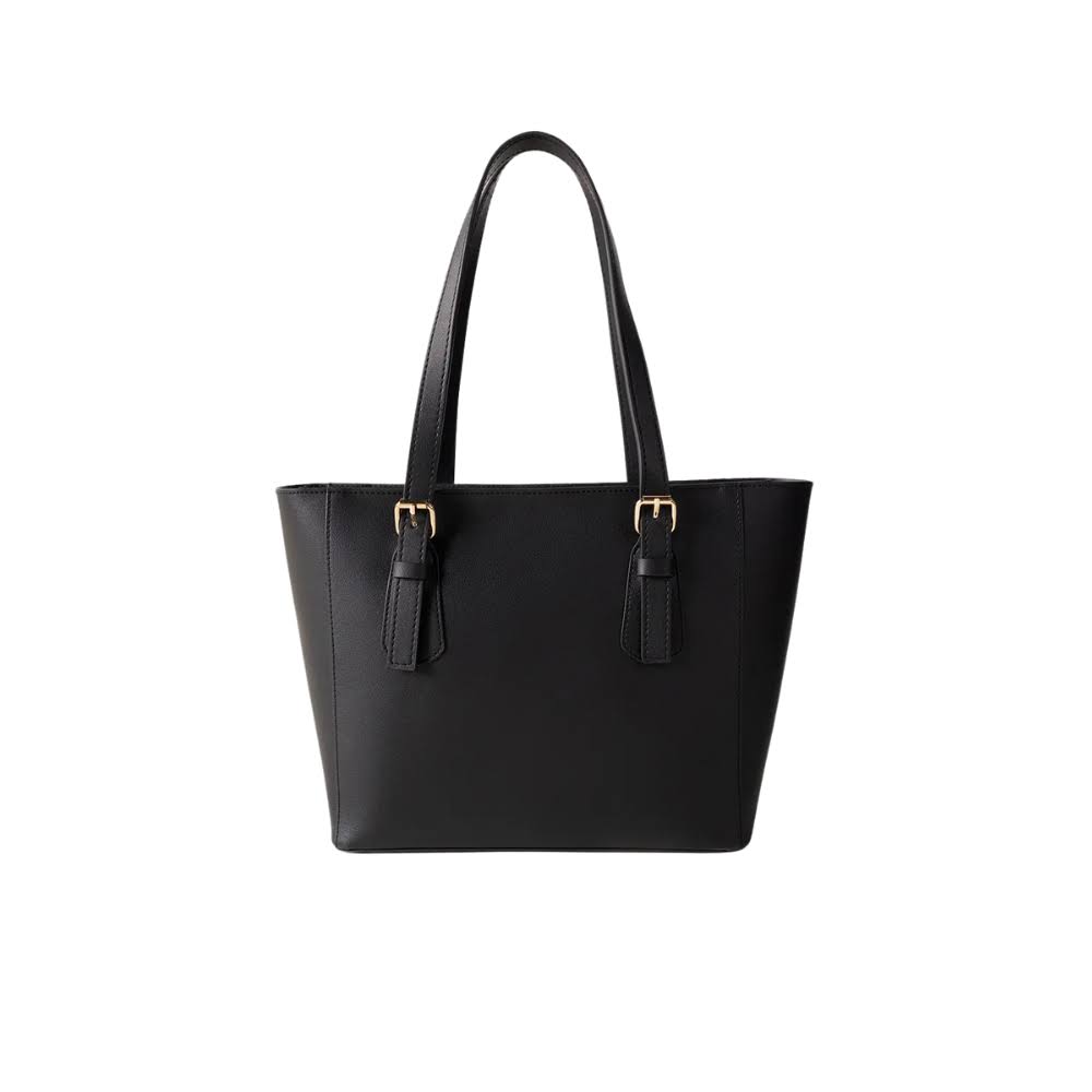 Klassische schwarze Handtasche für Damen