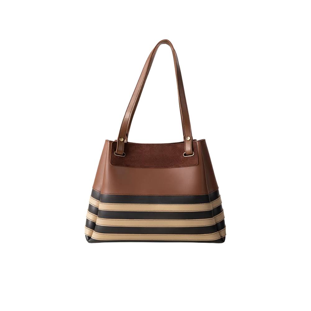 Elegante hellbraune Umhängetasche für Damen 